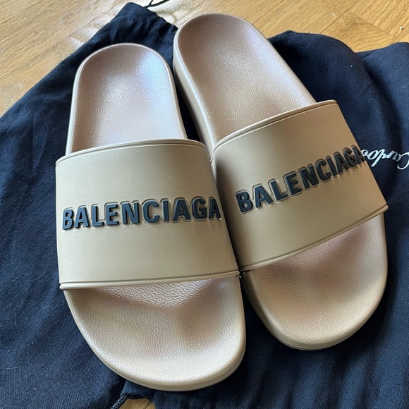 Men's Balenciaga pool slides size 10 - Picture 1 of 5